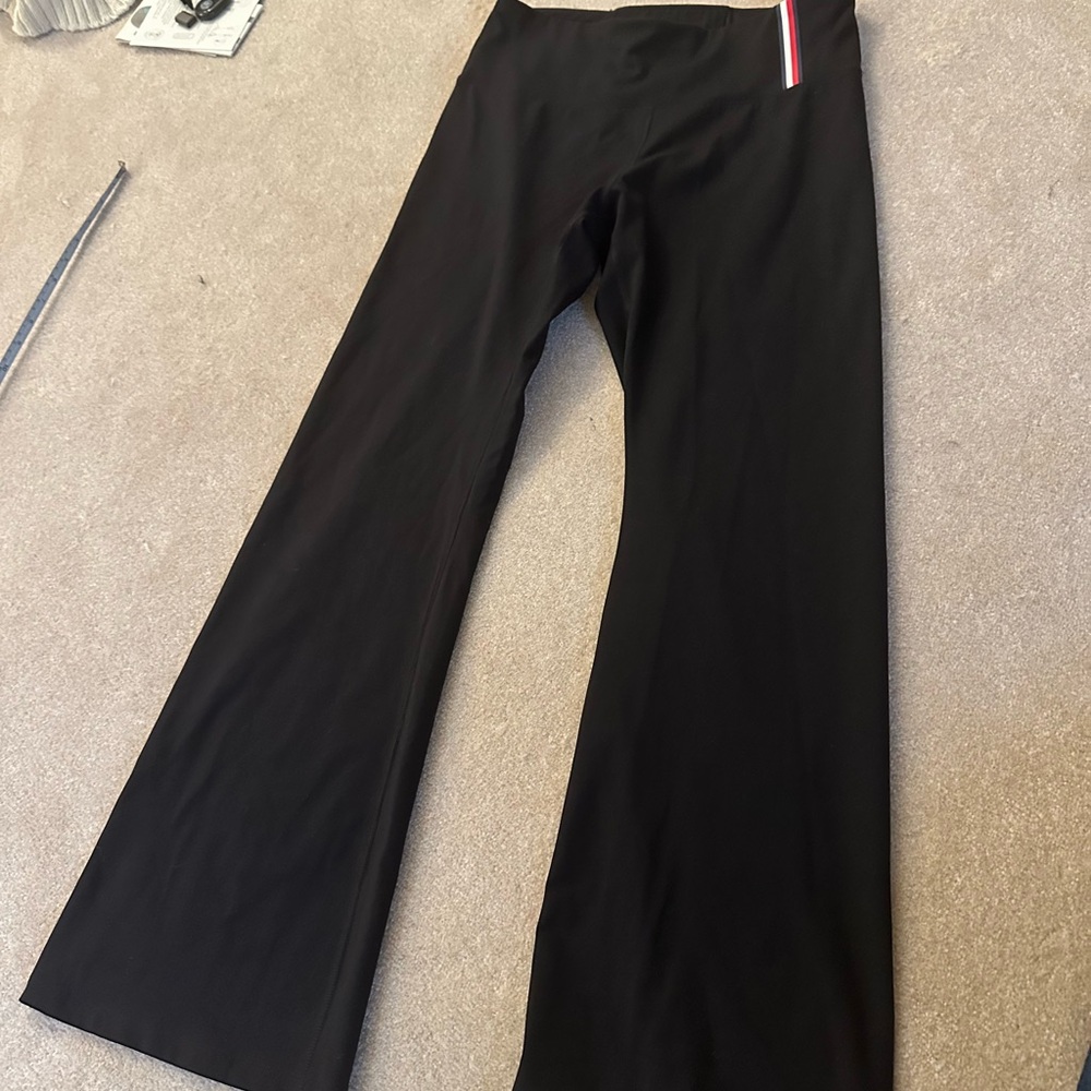 Tommy‎ Hilfiger Black Wide-Leg Pants L - Picture 2 of 4